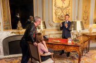 Emmanuel Macron au musée Grévin.