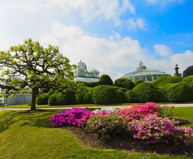 Les serres royales de Laeken.